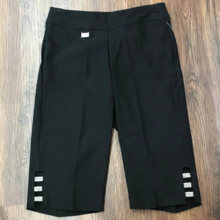 LULU B BLACK BERMUDA SHORT 13" INSEAM - Cathys Place