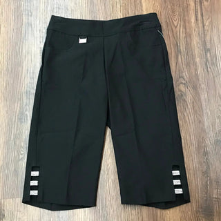 LULU B BLACK BERMUDA SHORT 13" INSEAM - Cathys Place