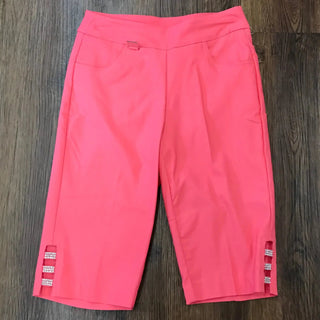 LULU B CORAL BERMUDA RHINESTONE 13" INSEAM - Cathys Place
