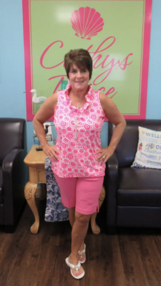 PINK BERMUDA SHORT 10" INSEAM - Cathys Place