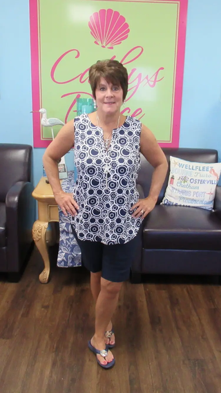 NAVY BERMUDA SHORT 10" INSEAM - Cathys Place