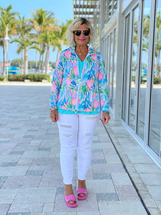 SEASHELL BEACH FULL ZIPPER - Cathys Place
