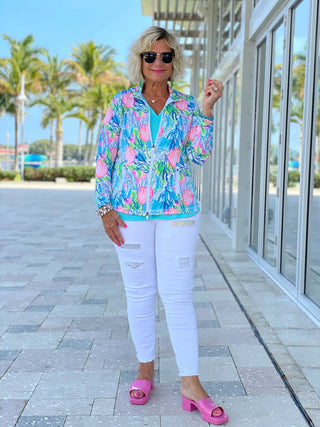 SEASHELL BEACH FULL ZIPPER - Cathys Place