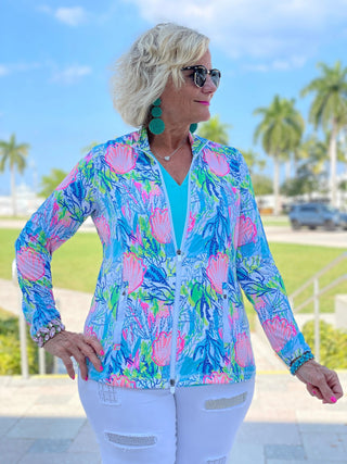SEASHELL BEACH FULL ZIPPER - Cathys Place