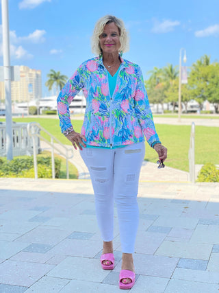 SEASHELL BEACH FULL ZIPPER - Cathys Place