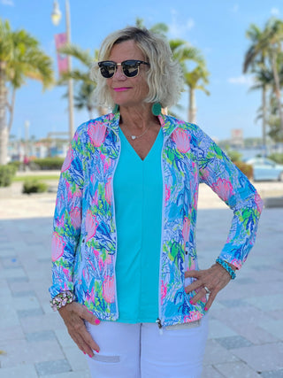 SEASHELL BEACH FULL ZIPPER - Cathys Place