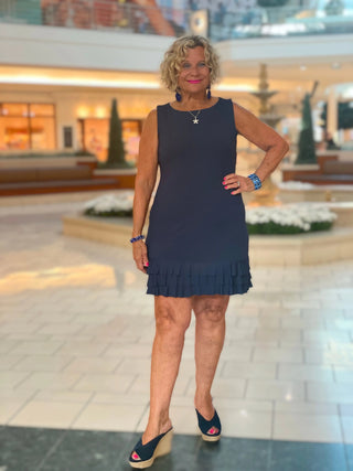 SIERRA NAVY SHIFT RUFFLE - Cathys Place