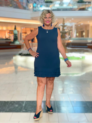 SIERRA NAVY SHIFT RUFFLE - Cathys Place