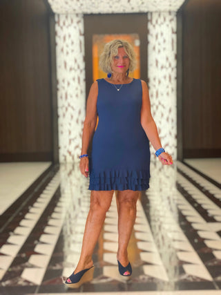 SIERRA NAVY SHIFT RUFFLE - Cathys Place