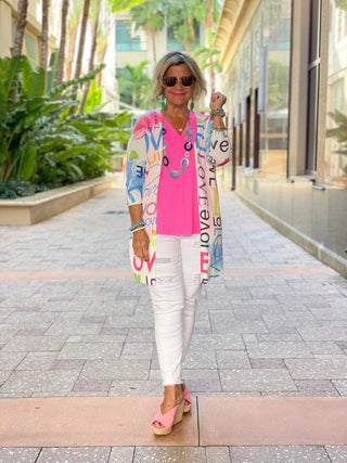 HOT PINK TAILORED V LULU-B