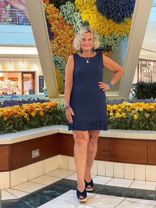 SIERRA NAVY SHIFT RUFFLE - Cathys Place
