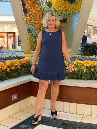 SIERRA NAVY SHIFT RUFFLE - Cathys Place