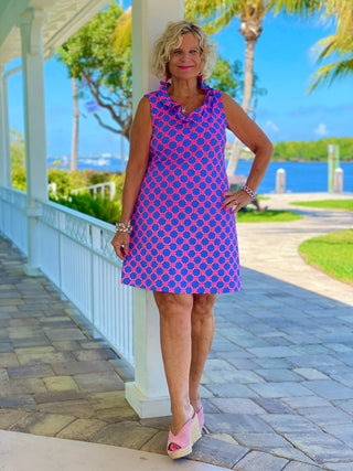 PINK SPADE RUFFLE DRESS - Cathys Place