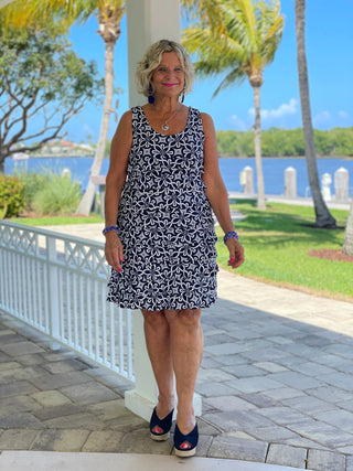 BRIGHTEN BLUE LAYERED DRESS - Cathys Place