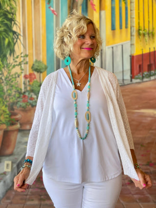LULU-B HUNTER WHITE WRAP LULU-B