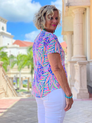 PINK PINEAPPLE SHORT SLEEVE - Cathys Place