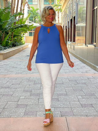 BLU  KEYHOLE TOP FINAL SALE LULU-B