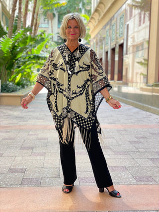 FOLLOW YOUR HEART BURNOUT 7 WAY SCARF KOKOMO