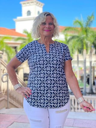 NAVY DAYS SHORT SLEEVE - Cathys Place