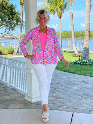 PALM TREE SIESTA FULL ZIPPER LULU-B