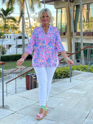 CAROLINA PAISLEY TUNIC LULU-B