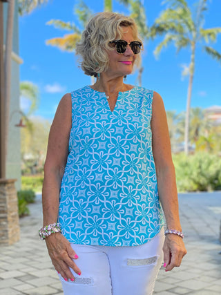OCEAN MILE SLEEVELESS V NECK - Cathys Place