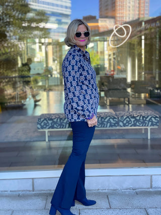 NAVY MEDALLION KANGAROO POCKET - Cathys Place