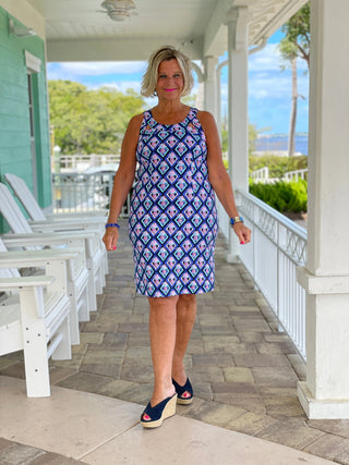 PINEAPPLE VACA HALTER DRESS LULU-B