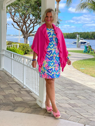 SECRET LOVE HEARTS SHIFT DRESS LULU-B