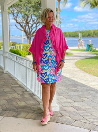 SECRET LOVE HEARTS SHIFT DRESS LULU-B