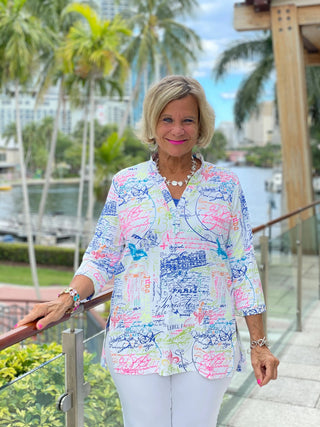 POST CARD OF LOVE TUNIC - Cathys Place