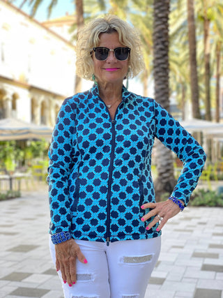 SEASIDE BLUE FULL ZIPPER - Cathys Place