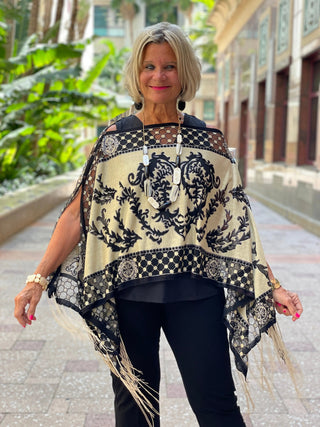 FOLLOW YOUR HEART BURNOUT 7 WAY SCARF KOKOMO