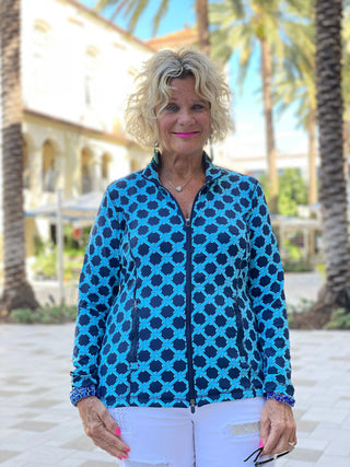 SEASIDE BLUE FULL ZIPPER - Cathys Place