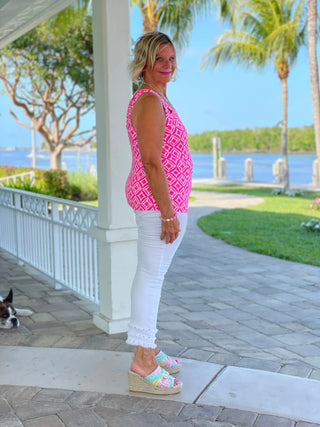 PINK DIAMONDS HALTER TOP LULU-B