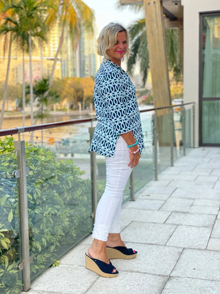 MELINA BLUE TUNIC - Cathys Place