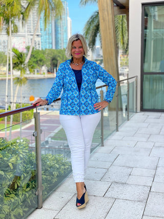 BAHAMA BLUE TURTLE FULL ZIPPER LULU-B