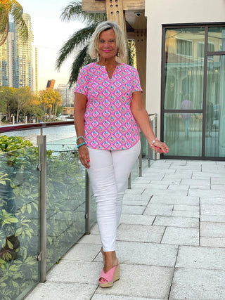 PALM TREE SIESTA SHORT SLEEVE LULU-B