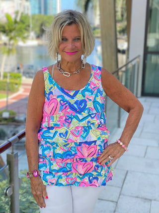SECRET LOVE HEARTS CHA CHA TANK LULU-B