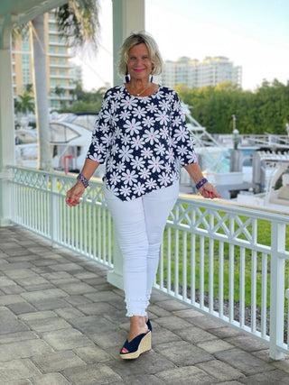 DAISY DAY ASYMMETRIC TOP LULU-B