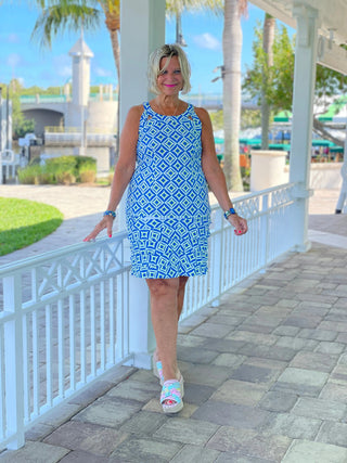 AQUA DIAMONDS BLUE CHA CHA SKORT LULU-B