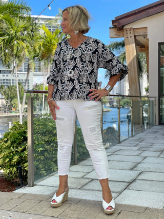 NAUTICAL LANE BELL SLEEVE - Cathys Place