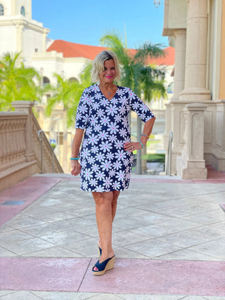 DASIY DAY ELBOW SLEEVE DRESS LULU-B
