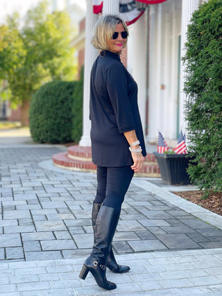 LULU-B  BLACK TUNIC LULU-B