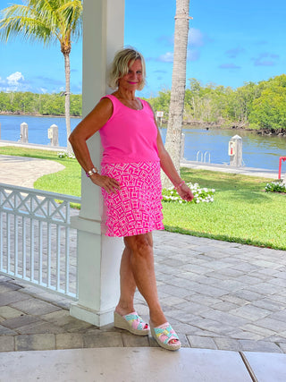PINK DIAMOND CHA CHA SKORT LULU-B