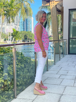 PALM TREE SIESTA CHA CHA TANK LULU-B