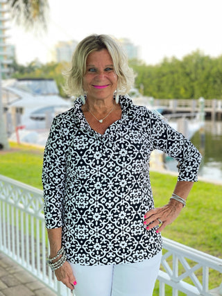 NAPLES DAY RUFFLE TOP LULU-B