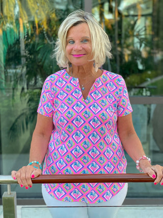 PALM TREE SIESTA SHORT SLEEVE LULU-B