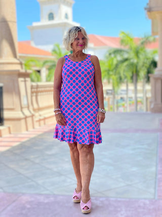 PINK SPADE HALTER RUFFLE LULU-B