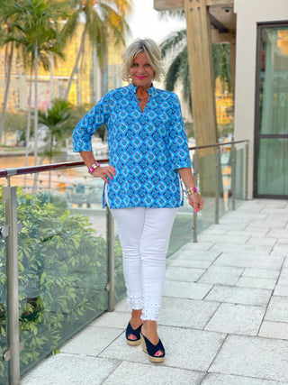 BAHAMA BLUE TUNIC LULU-B